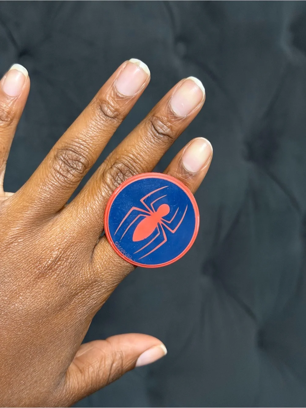 Spider-Man Blue & Red Plastic Ring